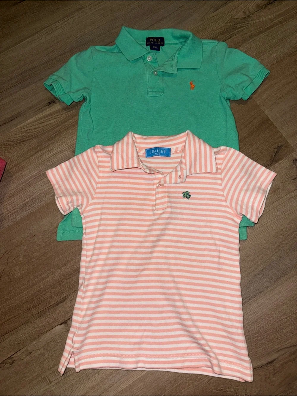 Ralph Lauren Mint Green Polo and J. Bailey Stripe polo